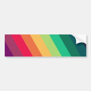 Autocollant De Voiture Modern Rainbow   Colorful Stripe LGBT Gay Pride