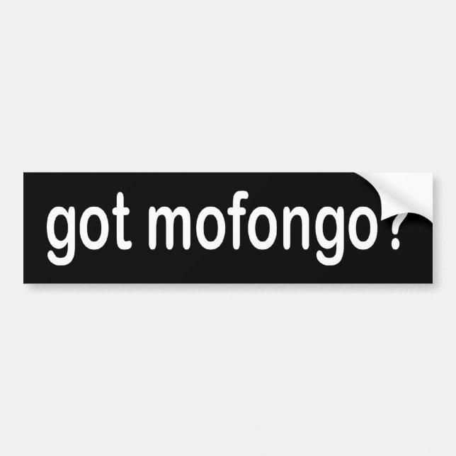 Autocollant De Voiture mofongo obtenu ? (Devant)