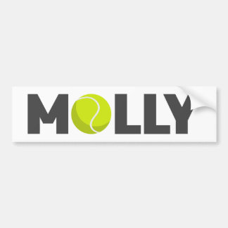 Autocollant De Voiture Molly Tennis