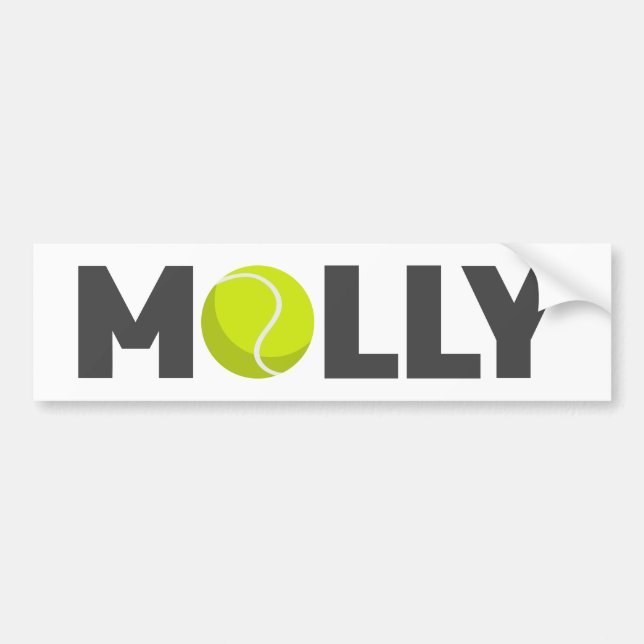 Autocollant De Voiture Molly Tennis (Devant)
