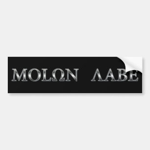 Autocollant De Voiture Molon Labe (venu et obtenez-le)
