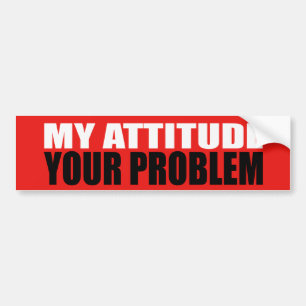 Autocollant De Voiture Mon adhésif pour pare-chocs d'attitude