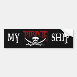 AUTOCOLLANT DE VOITURE MON ADHÉSIF POUR PARE-CHOCS DE BATEAU DE PIRATE