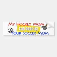 Mon adhésif pour pare-chocs de maman d'hockey
