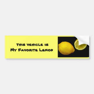 Autocollant De Voiture Mon adhésif pour pare-chocs préféré de citron