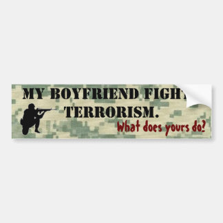 Autocollant De Voiture Mon ami combat le terrorisme