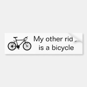 Autocollant De Voiture Mon autre adhésif pour pare-chocs de bicyclette d