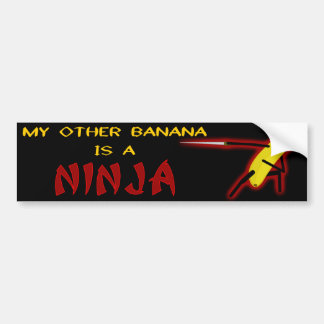 Autocollant De Voiture Mon autre banane est un Ninja
