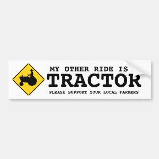 Autocollant De Voiture Mon autre tour est des agriculteurs des gens du