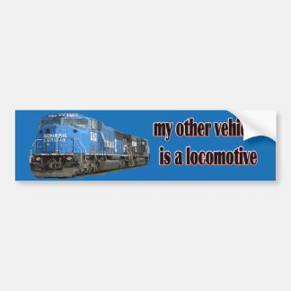 Autocollant De Voiture Mon autre véhicule est un Conrail locomotif