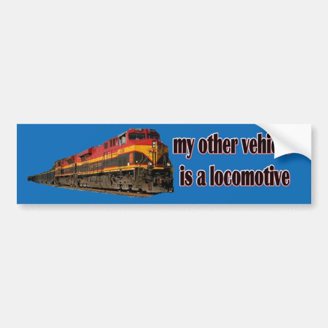 Autocollant De Voiture Mon autre véhicule est une locomotive KCS (Devant)