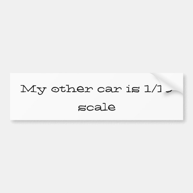 Autocollant De Voiture mon autre voiture est 1/10 échelle (Devant)