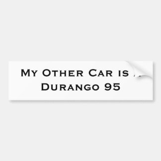 Autocollant De Voiture Mon autre voiture est Durango 95
