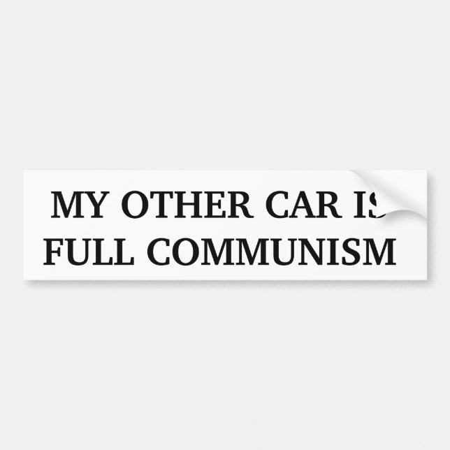Autocollant De Voiture Mon autre voiture est plein communisme (Devant)