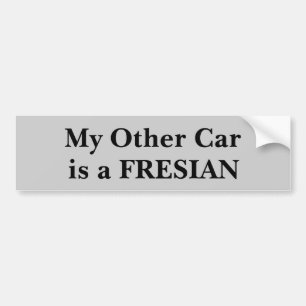 Autocollant De Voiture Mon autre voiture est un Fresian