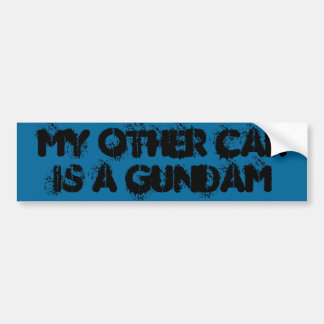 AUTOCOLLANT DE VOITURE MON AUTRE VOITURE EST UN GUNDAM