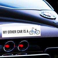 MON AUTRE VOITURE EST UN VÉLO Bleu MÊME VÉLO Cycli