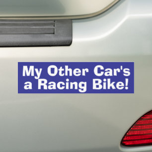 Autocollant De Voiture Mon Autre Voiture est un Vélo de Course