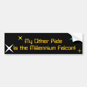 Autocollant De Voiture Mon autre voyage est le Millenium Falcon