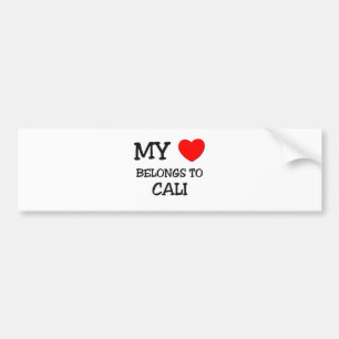 Autocollant De Voiture Mon coeur appartient à CALI