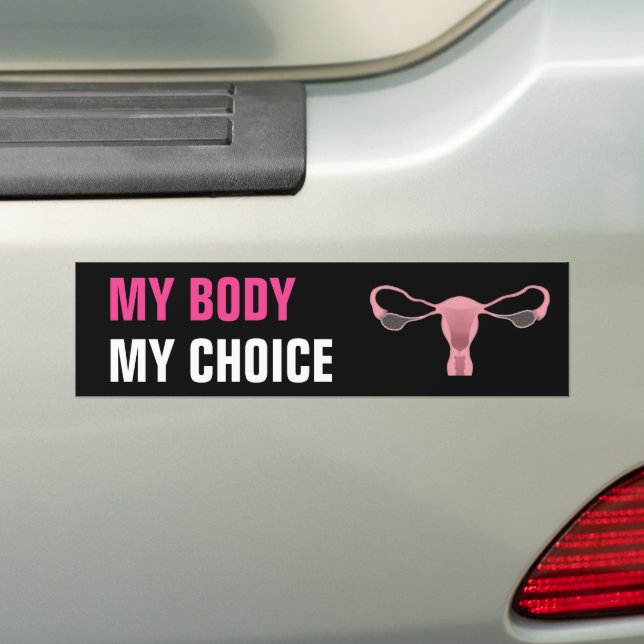 Autocollant De Voiture Mon corps Mon choix Droits d'avortement Feministe (En voiture)