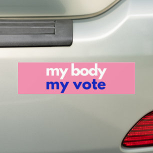 Autocollant De Voiture Mon corps Mon vote Roevember