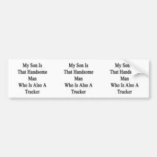 Autocollant De Voiture Mon fils est cet homme bel qui est également un
