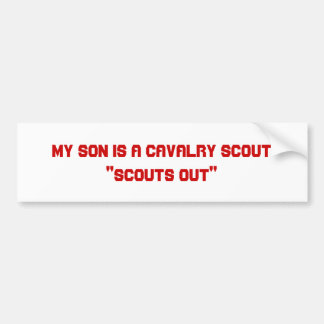 Autocollant De Voiture Mon fils est un scout de cavalerie