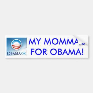 Autocollant De Voiture Mon Momma pour Obama