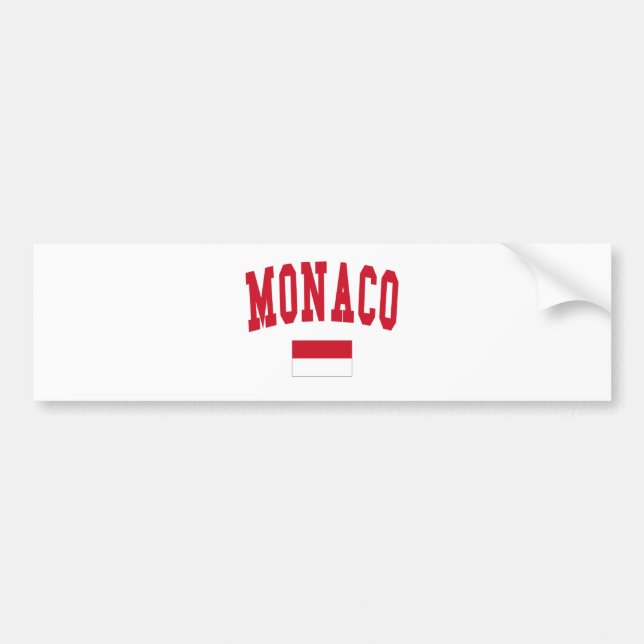 AUTOCOLLANT DE VOITURE MONACO (Devant)