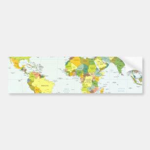 Autocollant De Voiture monde+carte+globe+pays+atlas