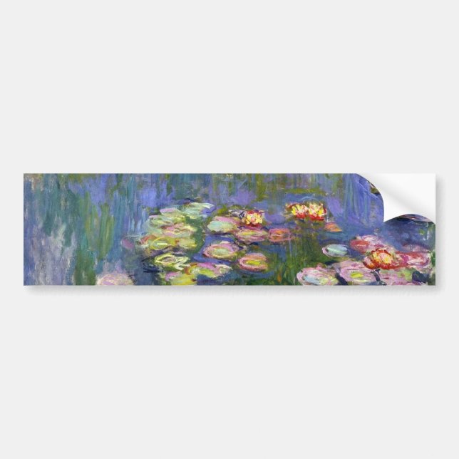 Autocollant De Voiture Monet Water Lilies Fine Art (1916) (Devant)