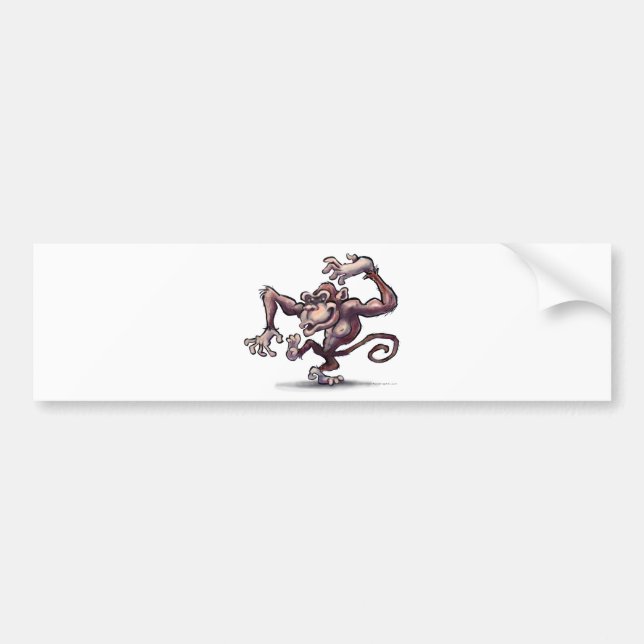 Autocollant De Voiture Monkey (Devant)