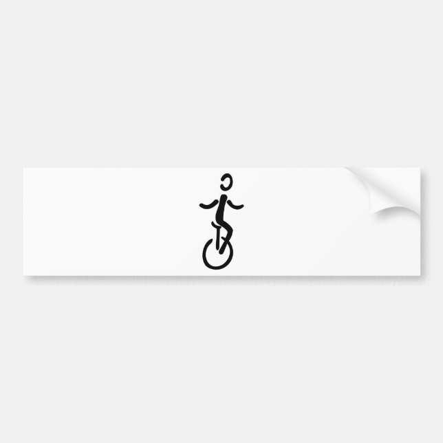 Autocollant De Voiture Monocycle (Devant)