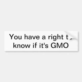 Autocollant De Voiture Monsanto génétiquement modifié d'adhésif pour