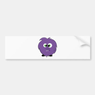 Autocollant De Voiture Monstre pourpre mignon