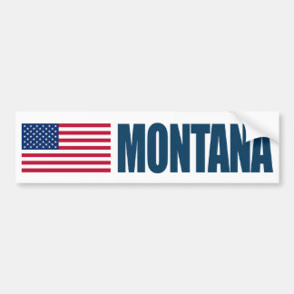 Autocollant De Voiture Montana avec drapeau américain