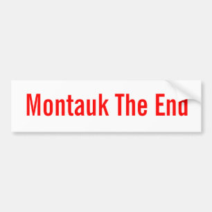 Autocollant De Voiture Montauk l'extrémité (bumpersticker classique)