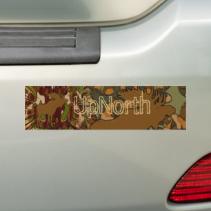 Autocollant De Voiture Moose Camouflage Invitations, autocollants, timbre