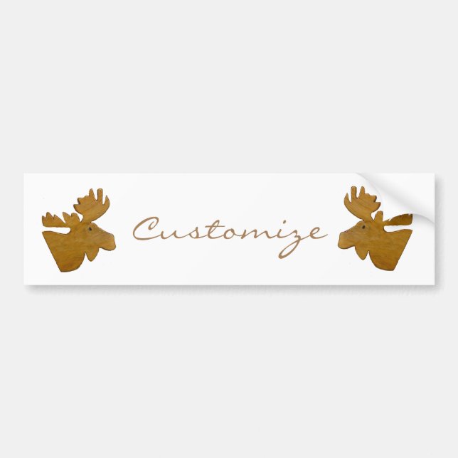 Autocollant De Voiture Moose Head Thunder_Cove (Devant)