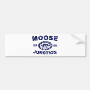 Autocollant De Voiture Moose-Junction-Distressed-[