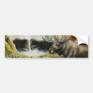 Autocollant De Voiture Moose~ Un tableau sur des produits personnalisable