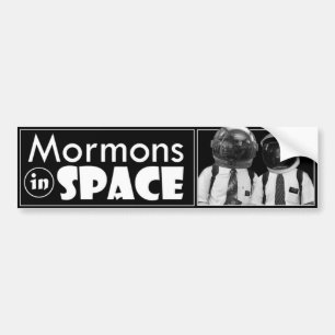 Autocollant De Voiture Mormons dans l'espace