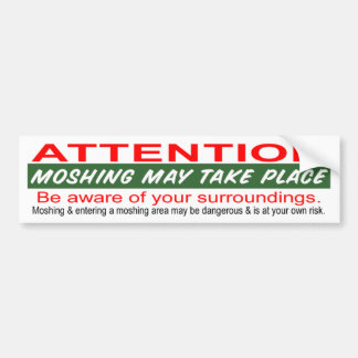 Autocollant De Voiture Moshing peut avoir lieu