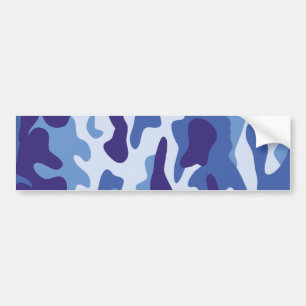 Autocollant De Voiture Motif de camouflage bleu