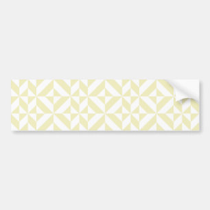 Autocollant De Voiture Motif de cube géométrique or pâle
