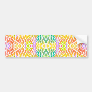 Autocollant De Voiture Motif de feuilles colorées mignonnes