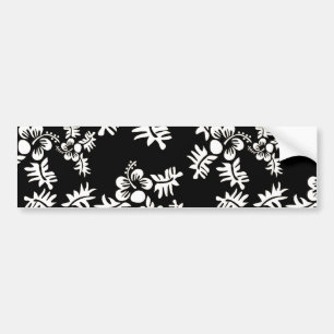Autocollant De Voiture Motif de fleurs sans vectoriel gratuit3 noir blanc