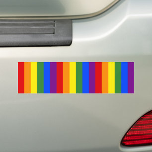 Autocollant De Voiture Motif de la bande arc-en-ciel de la LGBT Pride