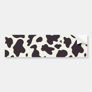 Autocollant De Voiture Motif de vache noir et blanc Imprimer